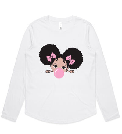Bubble Girl - Womens Curve Longsleeve Tee Thumbnail