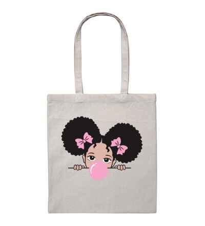 Bubble Girl - Heavy Duty Canvas Tote Bag Thumbnail