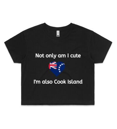 Cute and Cook Island - Womens Crop Tee Thumbnail