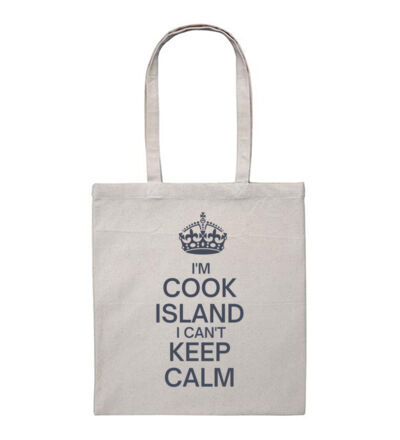 I'm Cook Island I can't keep calm. - Heavy Duty Canvas Tote Bag Thumbnail