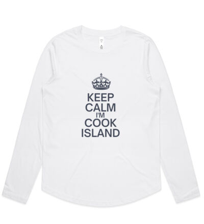 Keep calm I'm Cook Island - Womens Curve Longsleeve Tee Thumbnail