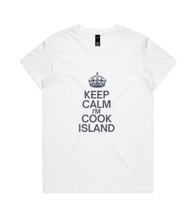 Keep calm I'm Cook Island - Womens Maple Tee Thumbnail