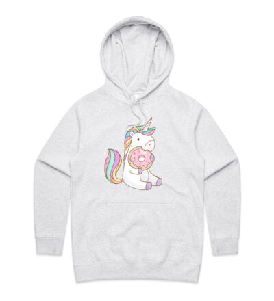 Unicorn and Doughnut - Womens Supply Hood Thumbnail