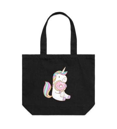 Unicorn and Doughnut - Shoulder Tote Thumbnail