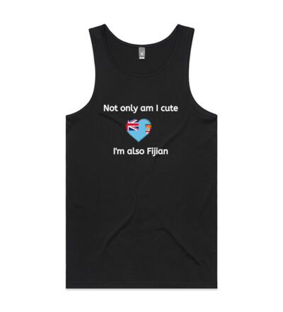 Cute and Fijian - Mens Lowdown Singlet Thumbnail