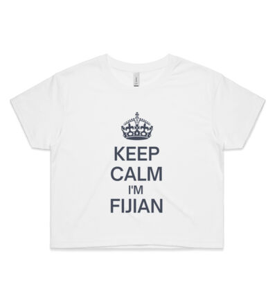 Keep Calm I'm Fijian - Womens Crop Tee Thumbnail