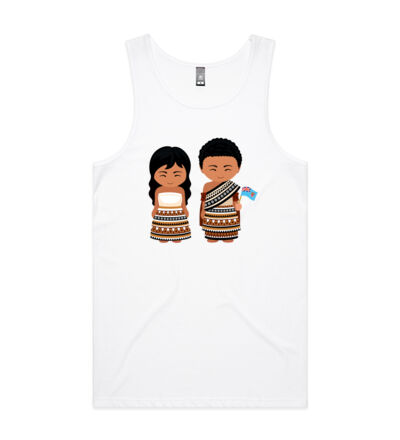 Fijian children - Mens Lowdown Singlet Thumbnail