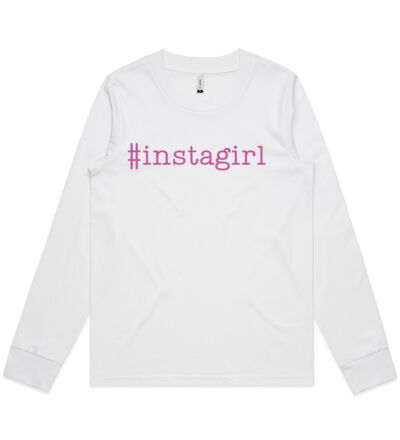 Instagirl - Womens Dice Longsleeve Tee Thumbnail