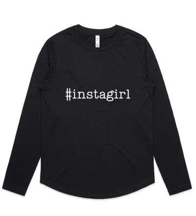Instagirl - Womens Curve Longsleeve Tee Thumbnail