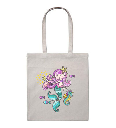 Mermaid Love - Heavy Duty Canvas Tote Bag Thumbnail