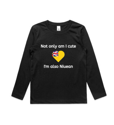 Cute and Niuean - Kids Longsleeve Tee Thumbnail