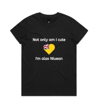 Cute and Niuean - Womens Maple Tee Thumbnail