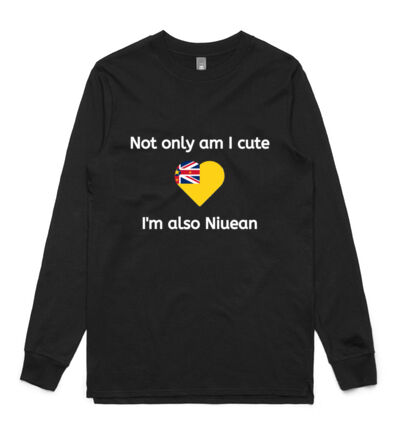 Cute and Niuean - Mens Base Longsleeve Tee Thumbnail