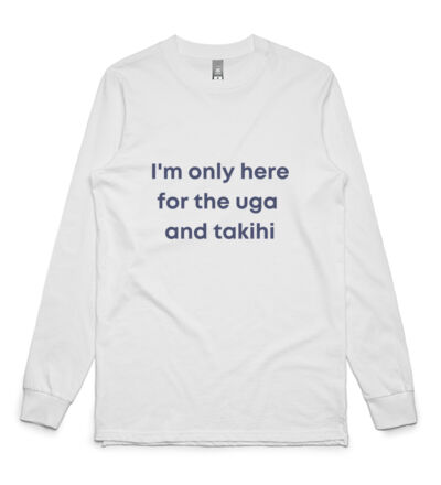 I'm only here for the uga. - Mens Base Longsleeve Tee Thumbnail