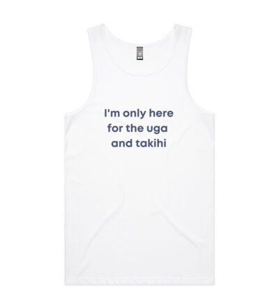 I'm only here for the uga. - Mens Lowdown Singlet Thumbnail