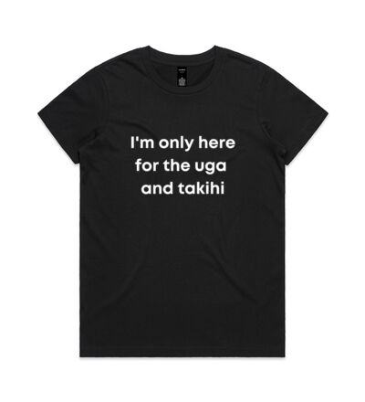 I'm only here for the uga. - Womens Maple Tee Thumbnail