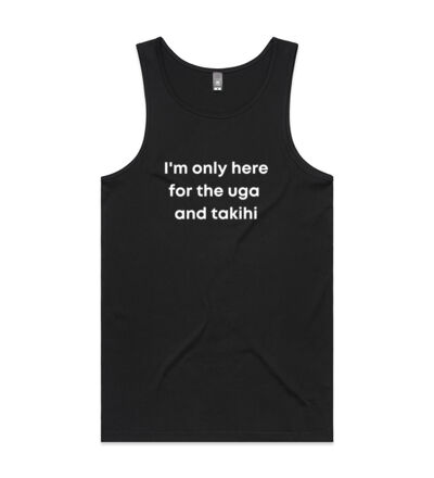 I'm only here for the uga. - Mens Lowdown Singlet Thumbnail