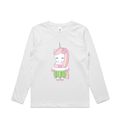Hula Unicorn - Kids Longsleeve Tee Thumbnail