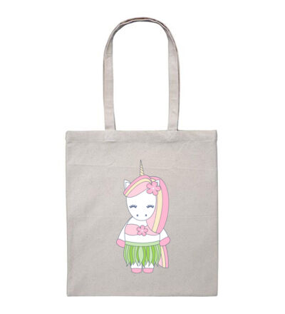 Hula Unicorn - Heavy Duty Canvas Tote Bag Thumbnail