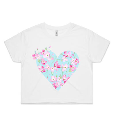 Cherry Blossom - Womens Crop Tee Thumbnail