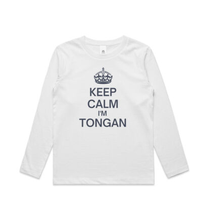 Keep calm I'm Tongan - Kids Longsleeve Tee Thumbnail