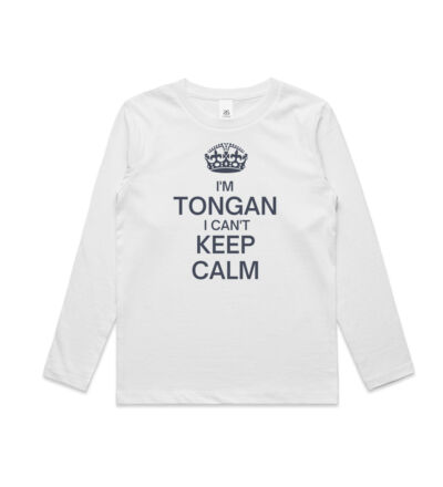 I'm Tongan I can't keep calm. - Kids Longsleeve Tee Thumbnail