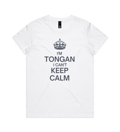 I'm Tongan I can't keep calm. - Womens Maple Tee Thumbnail