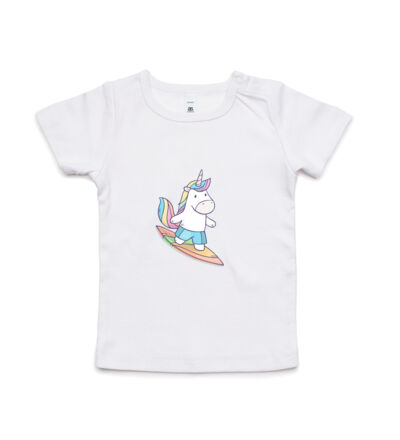 Surfing Unicorn - Kids Wee Tee Thumbnail
