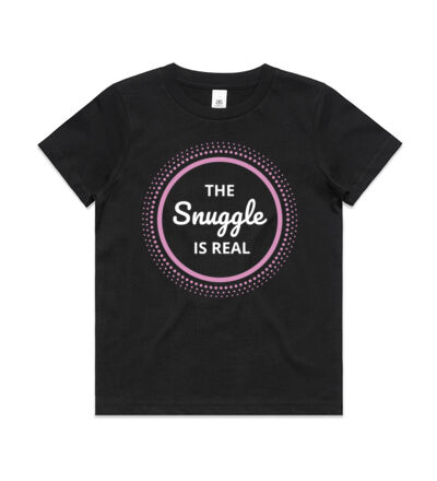 The snuggle is real - Kids Youth T shirt Thumbnail