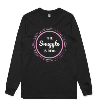 The snuggle is real - Mens Base Longsleeve Tee Thumbnail