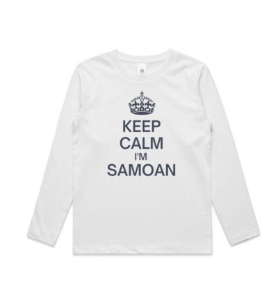 Keep Calm I'm Samoan - Kids Longsleeve Tee Thumbnail