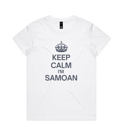Keep Calm I'm Samoan - Womens Maple Tee Thumbnail