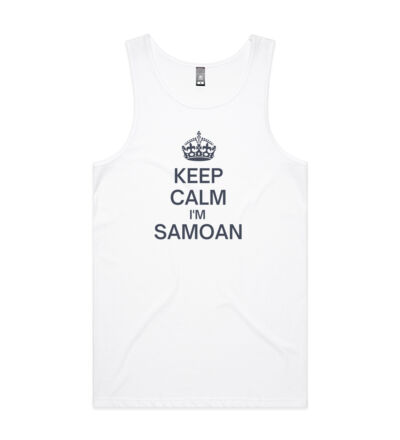 Keep Calm I'm Samoan - Mens Lowdown Singlet Thumbnail