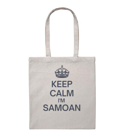 Keep Calm I'm Samoan - Heavy Duty Canvas Tote Bag Thumbnail