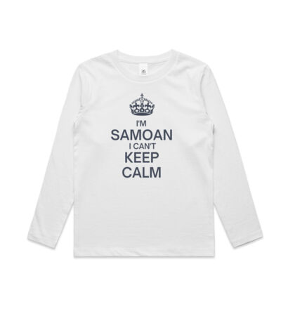 I'm Samoan I can't keep calm. - Kids Longsleeve Tee Thumbnail