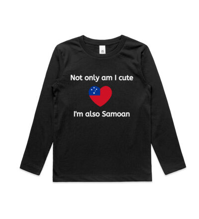 Cute and Samoan - Kids Longsleeve Tee Thumbnail