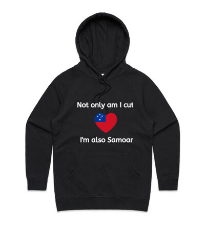 Cute and Samoan - Womens Supply Hood Thumbnail