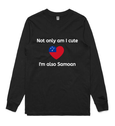 Cute and Samoan - Mens Base Longsleeve Tee Thumbnail
