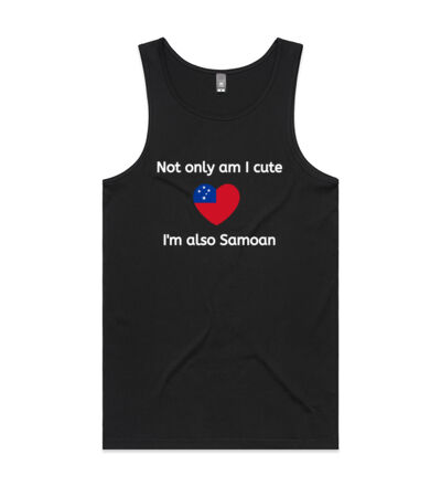 Cute and Samoan - Mens Lowdown Singlet Thumbnail