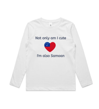 Cute and Samoan - Kids Longsleeve Tee Thumbnail