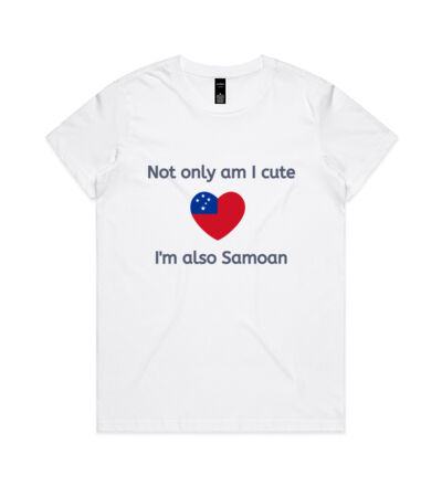 Cute and Samoan - Womens Maple Tee Thumbnail