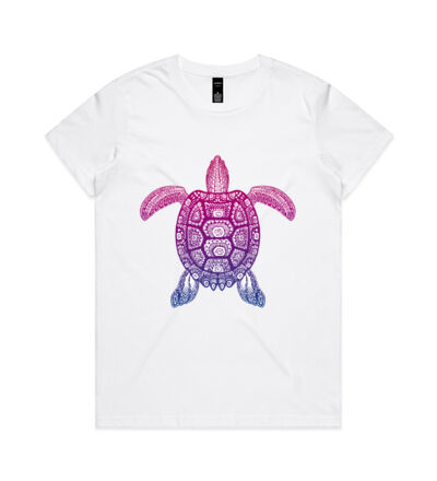 Purple Turtle - Womens Maple Tee Thumbnail
