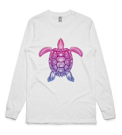 Purple Turtle - Mens Base Longsleeve Tee Thumbnail