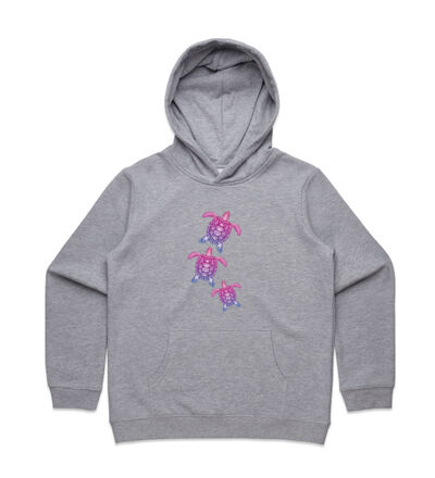 Purple turtle family - Kids Supply Hoodie Thumbnail
