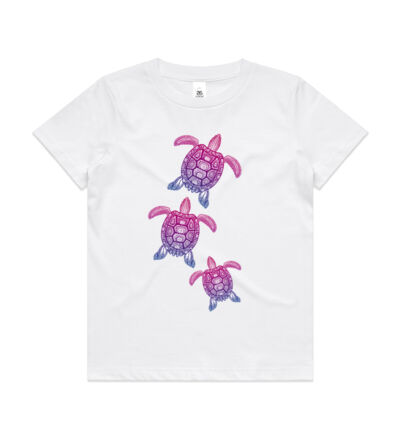 Purple turtle family - Mens Staple T shirt Thumbnail