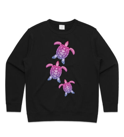 Purple turtle family - Mens Staple T shirt Thumbnail