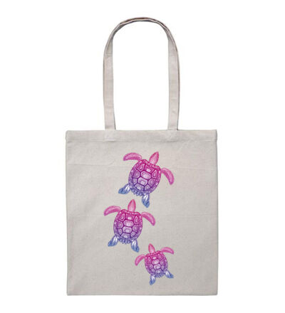 Purple turtle family - Mens Staple T shirt Thumbnail