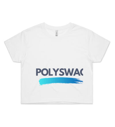 Polyswag Blue - Womens Crop Tee Thumbnail
