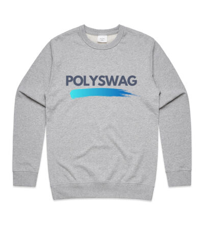 Polyswag Blue - Mens Premium Crew Thumbnail