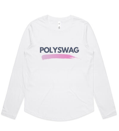 Polyswag Pink - Womens Curve Longsleeve Tee Thumbnail